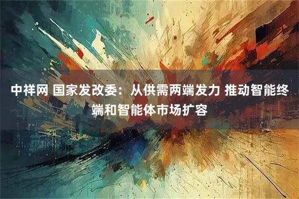 中祥网 国家发改委：从供需两端发力 推动智能终端和智能体市场扩容