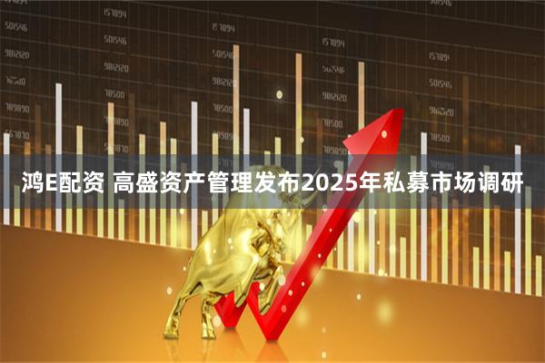 鸿E配资 高盛资产管理发布2025年私募市场调研