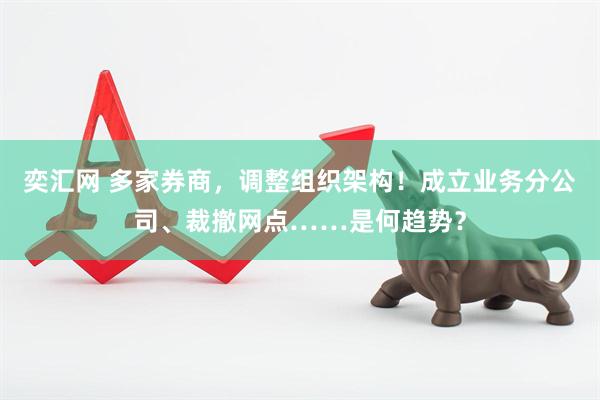 奕汇网 多家券商，调整组织架构！成立业务分公司、裁撤网点……是何趋势？